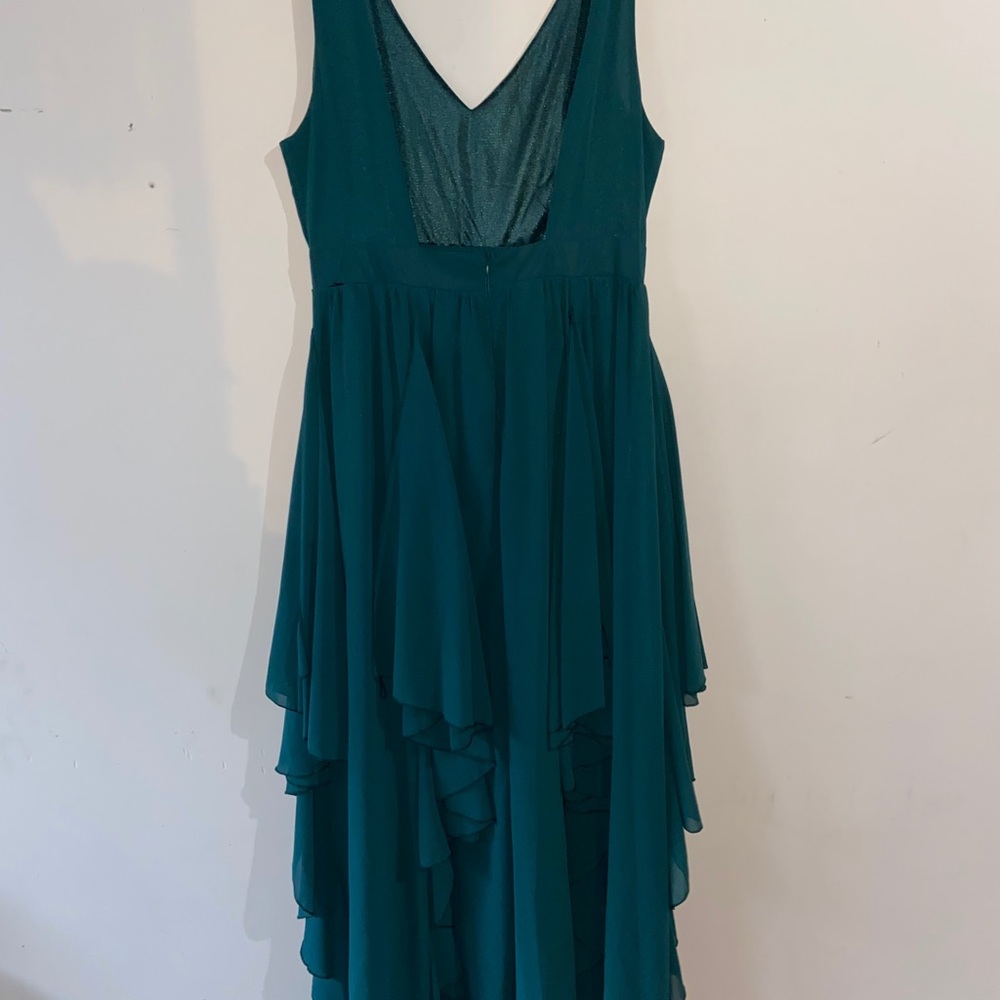 Green Ruffle Dress - Picture 2 of 3